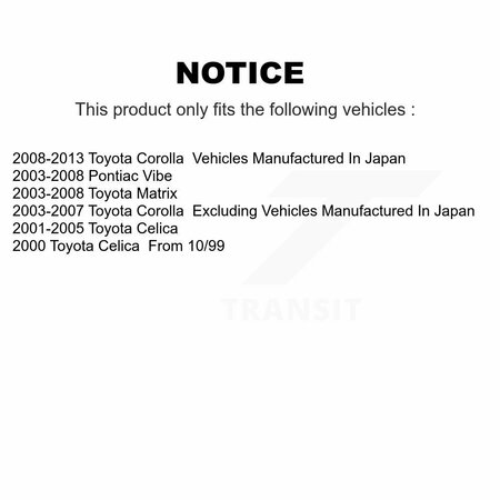 Tor Front Left Lower Suspension Control Arm For Toyota Corolla Matrix Pontiac Vibe Celica TOR-CK640361